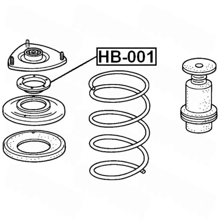 Подшипник опоры 51726-SJF-004*FEBEST HB-001 Подшипник опоры 51726-SJF-004*FEBEST HB-001