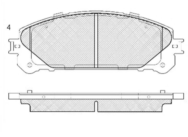 Тормозные колодки BP21845* SB NAGAMOCHI 