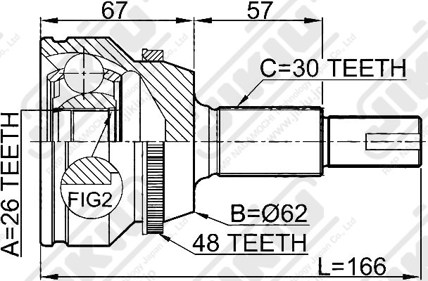 ШРУС JC21044 * JIKIU