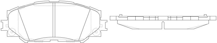 Тормозные колодки BP21524* SB NAGAMOCHI 